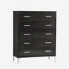 Chloe Chest Of Drawers, Tall 1 Chloe Chest Of Drawers, Tall -Home Furni and Decor Sale 134598 chloe dark tall chest angle