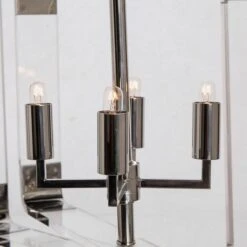 Zachary Acrylic 11 Spiral Light, Nickel -Home Furni and Decor Sale 140848 zachary acrylic nickel detail