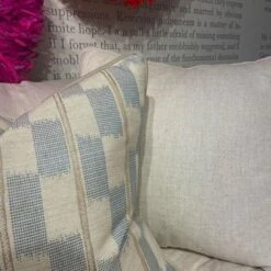 Positano Aqua Cushion -Home Furni and Decor Sale 141065 positano blue detail ls