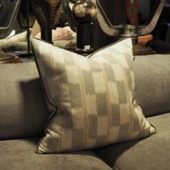 Positano Sand Cushion -Home Furni and Decor Sale 141081 positano grey lifesytle 1