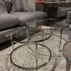 Harlan Silver Nested Coffee Table -Home Furni and Decor Sale 141145 harlan silver ls