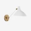 Charlton Wall Light, White And Hand-Rubbed Antique Brass -Home Furni and Decor Sale 148478 charlton white