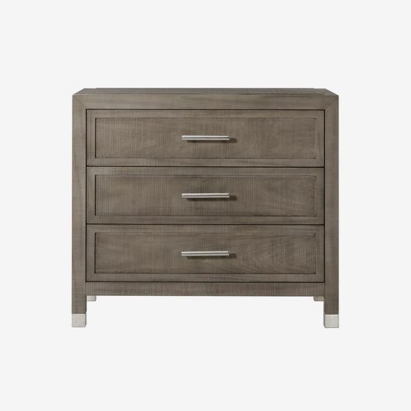 Raffles Nightstand, Grey 3 Raffles Nightstand, Grey