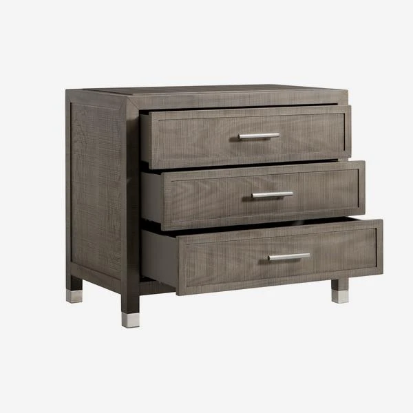 Raffles Nightstand, Grey 4 Raffles Nightstand, Grey - Image 2