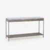 Rufus Light Console Table, Light -Home Furni and Decor Sale 204547 rufus console table light angle
