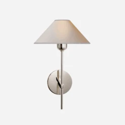 Hackney Wall Light, Polished Nickel
