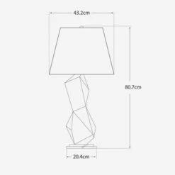 Bayliss Table Lamp, White Leather Ceramic -Home Furni and Decor Sale 208058 bayliss dimensions