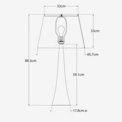 Dover Table Lamp, Burnished Silver Leaf -Home Furni and Decor Sale 208062 dover dimensions