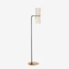 Clarkson Floor Lamp, Black And Hand-Rubbed Antique Brass -Home Furni and Decor Sale 208080 clarkson floor lamp in black and antique brass with linen shades