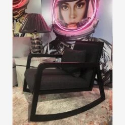 Jed Black Rocking Chair -Home Furni and Decor Sale 208630 jed lifestyle