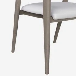 Hampstead Dining Chairs -Home Furni and Decor Sale 210551 hampstead dining chair smoked oak and fallon white leather detail 2