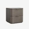 Hampstead Bedside Table -Home Furni and Decor Sale 210601 hampstead nightstand smoked oak 2 draw angle 2