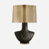 Armato Table Lamp, Black Metallic / Antique Burnished Brass Shade -Home Furni and Decor Sale 213829 armato table lamp stained black burnished brass