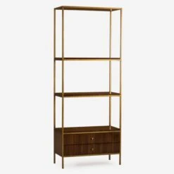 Rufus Bookcase, Dark -Home Furni and Decor Sale 213906 rufus bookcase angle bc0012