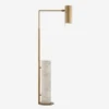 Alma Floor Lamp, Antique-Burnished Brass And White Marble 1 Alma Floor Lamp, Antique-Burnished Brass And White Marble -Home Furni and Decor Sale 214237 alma floor lamp in antique burnished brass and white marble