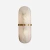 Melange Capsule Wall Light, Antique Burnished Brass -Home Furni and Decor Sale 214362 melange capsule burnished brass alabaster