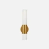 Penz Cylindrical Wall Light, Hand-Rubbed Antique Brass -Home Furni and Decor Sale 214388 penz medium cylindrical wall light in antique brass with white glass
