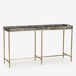 Edith Charcoal Console Table, Charcoal Vintage -Home Furni and Decor Sale 215234 edith console table angle cons0089