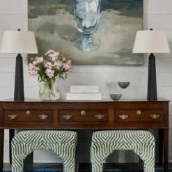 Fluted Spire Table Lamp, Aged Iron -Home Furni and Decor Sale 217672 fluted spire black