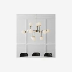 Bistro Chandelier, Hand-Rubbed Antique Brass -Home Furni and Decor Sale 217757 bistro lifestyle