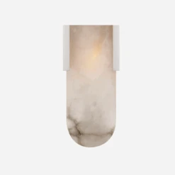 Melange Wall Light, Polished Nickel/Alabaster -Home Furni and Decor Sale 217785 melange wall light in polished nickel with alabaster