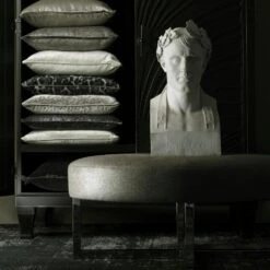 Tiesto Silver Fabric -Home Furni and Decor Sale 218148 oval stool in tiesto silver cushions t to b divina silver tiesto silver insomnia storm stardust silver barbarella smoke divina silver python steel stardust silver vince charcoal