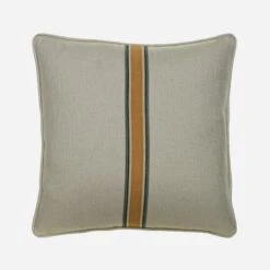 Hedgerow Medal Stripe Gold Tape Cushion