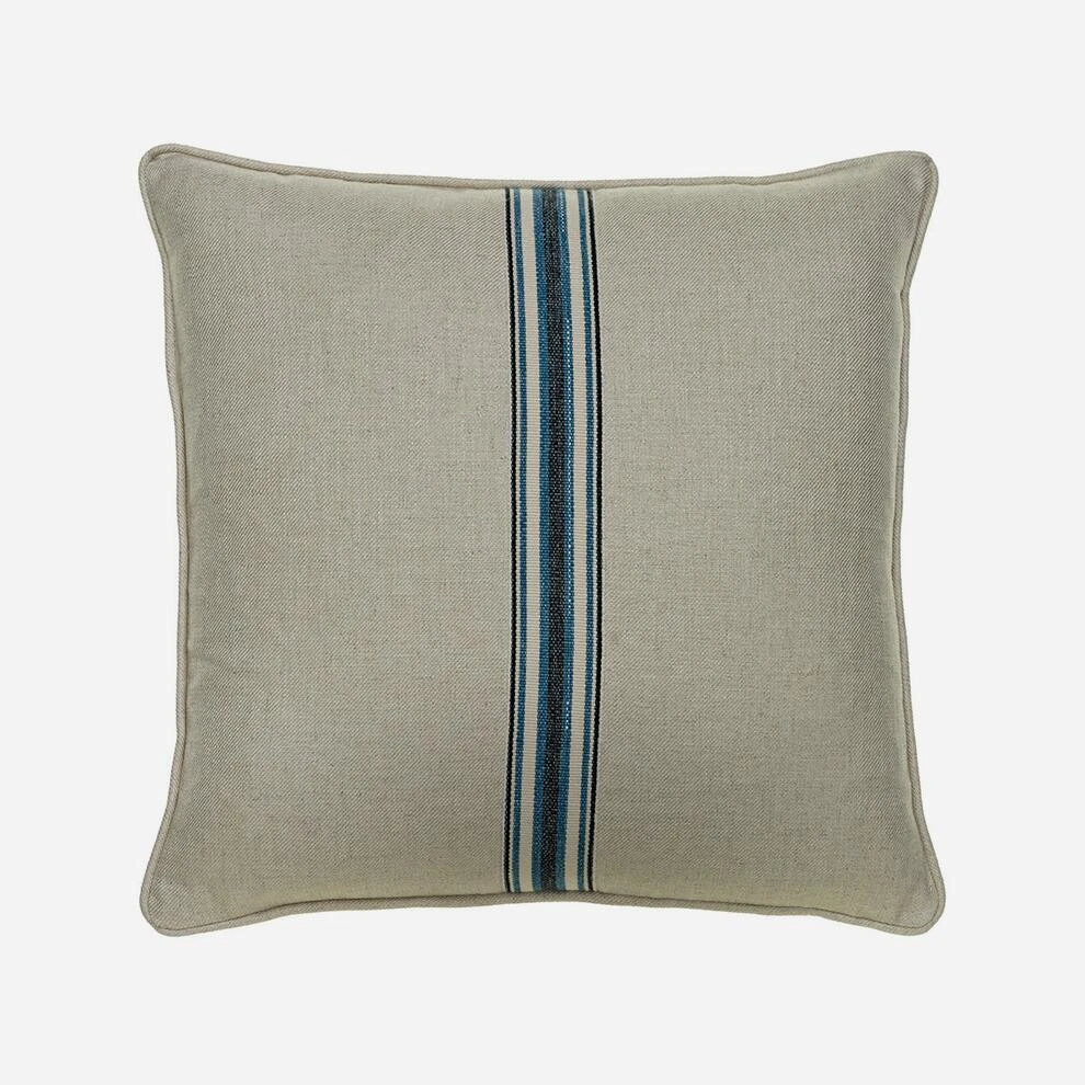 Hedgerow Medal Stripe Navy Tape Cushion 3 Hedgerow Medal Stripe Navy Tape Cushion