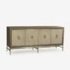 Edith Latte Sideboard, Latte Shagreen -Home Furni and Decor Sale 225018 edith sideboard ivory shagreen angle