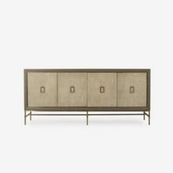Edith Latte Sideboard, Latte Shagreen -Home Furni and Decor Sale 225024 edith sideboard ivory shagreen front