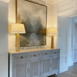 Fluted Spire Table Lamp, Gilded Iron -Home Furni and Decor Sale 227800 fluted spire gold