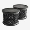 Bamileke Stool, Black -Home Furni and Decor Sale 23406 bamileke stool black varying sizes 45 60cm