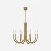 Rousseau Chandelier -Home Furni and Decor Sale 237112 rousseau chandelier antique burnished brass