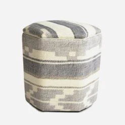 Hexa Indus Denim Ottoman -Home Furni and Decor Sale 249121 hexa indus denim