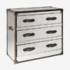 Howard Steel/Leather Chest Of Drawers, Steel/leather -Home Furni and Decor Sale 25302 howard steel leather cod angle