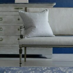 Picket Denim Fabric -Home Furni and Decor Sale 257236 antique sofa in picket denim with furrow denim cushion 2