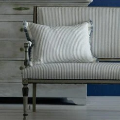 Picket Denim Fabric -Home Furni and Decor Sale 257238 antique sofa in picket denim picket denim cushion with desert island trim in denim