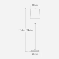 Bryant Floor Lamp, Polished Nickel -Home Furni and Decor Sale 259301 bryant