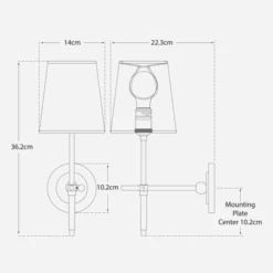Bryant Wall Light, Polished Nickel With Silver Trim Shade -Home Furni and Decor Sale 259386 bryant wall