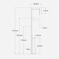 Alma Floor Lamp, Antique-Burnished Brass And White Marble -Home Furni and Decor Sale 259407 alma