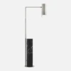 Alma Floor Lamp, Polished Nickel And Black Marble -Home Furni and Decor Sale 259409 alma floor lamp in polished nickel and black marble