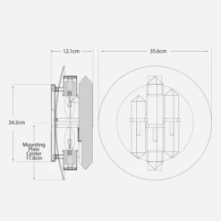 Halcyon Quartz Wall Light, Antique-Burnished Brass -Home Furni and Decor Sale 259422 halcyon