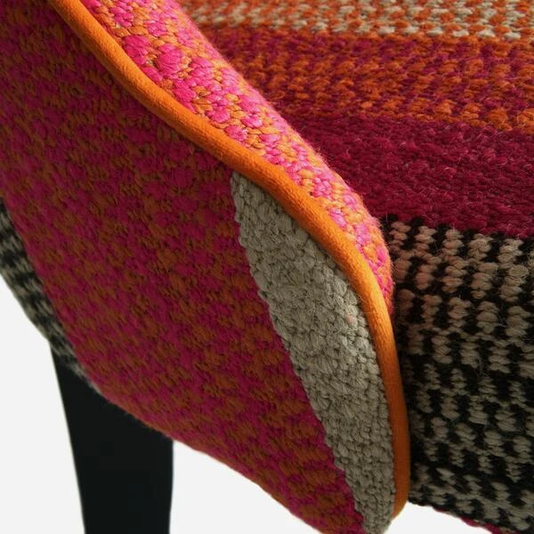 Aldwick Llama Orange Dining Chair 4 Aldwick Llama Orange Dining Chair - Image 2