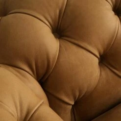 Gainsborough Sofa, Camel Leather -Home Furni and Decor Sale 260710 gainsborough sofa buttoning detail 2