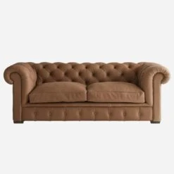Gainsborough Sofa, Camel Leather -Home Furni and Decor Sale 260720 gainsborough sofa front