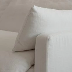 Serenity Sofa, White Linen -Home Furni and Decor Sale 260749 serenity arm detail