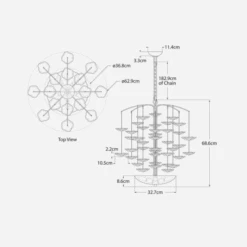 Leighton Chandelier -Home Furni and Decor Sale 261219 leighton cascading