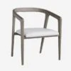 Hampstead Dining Chairs -Home Furni and Decor Sale 270996 hampstead dining chair smoked oak and fallon white leather angle