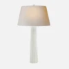 Fluted Spire Table Lamp, Plaster White -Home Furni and Decor Sale 271582 fluted spire table lamp in plaster white