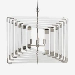 Zachary Acrylic 11 Spiral Light, Nickel